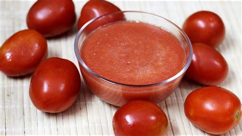 How to make tomato puree - Quick and easy tomato puree recipe - YouTube | Tomato puree recipe ...