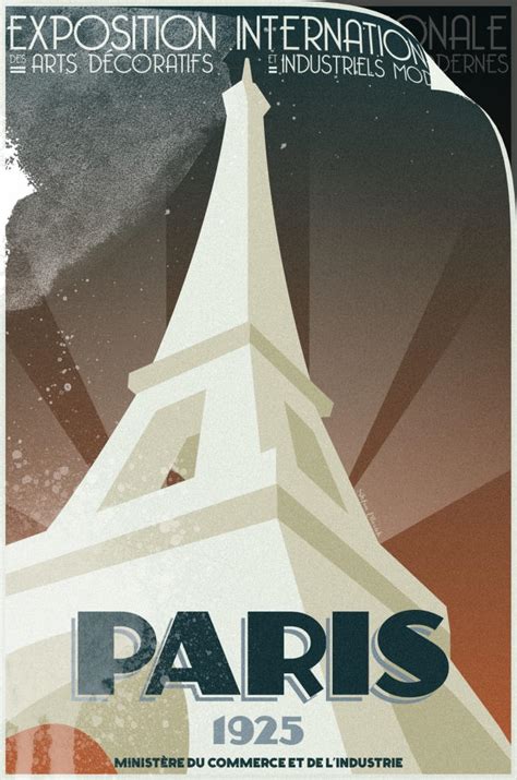 Paris Expo Art Deco poster by dinnerisready on DeviantArt