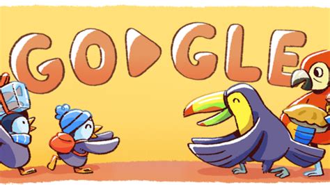 December global festivities Google doodle marks day 2 of Google's holiday doodle series