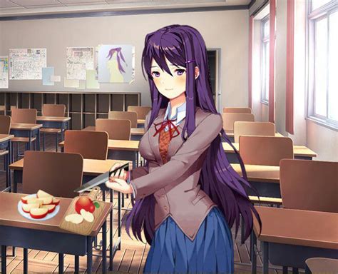 learn how use a knife with Yuri | Doki Doki Literature Club{RUS} Amino