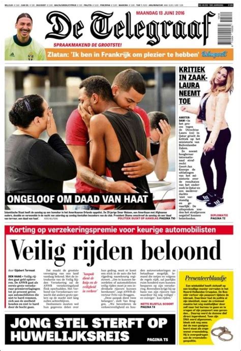 Newspaper De Telegraaf (Netherlands). Newspapers in Netherlands. Today's press covers. Kiosko ...