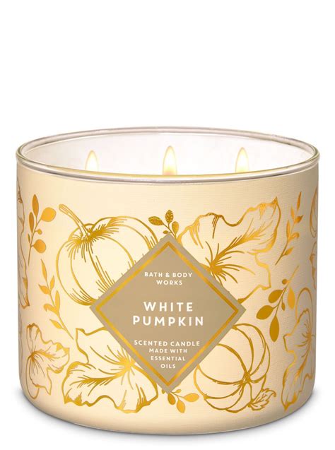 White Pumpkin 3-Wick Candle by Bath & Body Works in 2020 | Candles, Scented candles, Pumpkin candles