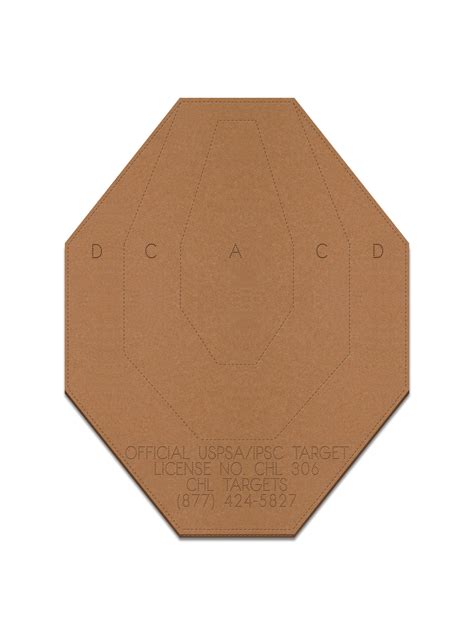 Buy Official USPSA/IPSC Cardboard Shooting Targets, Competition Torso Target, Silhouette ...