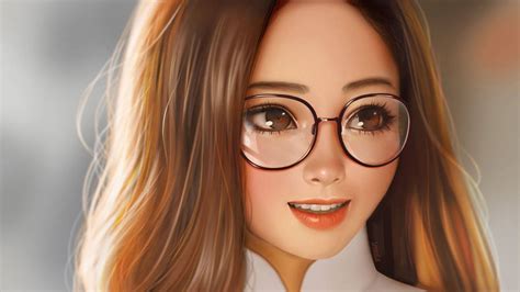 Download free Girl Cute Aesthetic With Eyeglasses Wallpaper ...