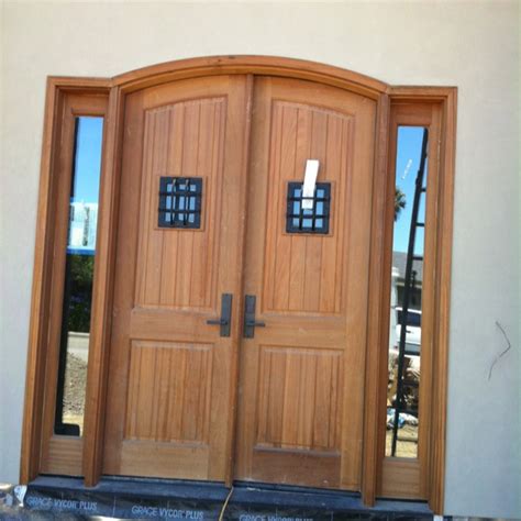 Archtop door by TM Cobb installed by Old Town Glass on a project in Tiburon, CA | Custom wood ...