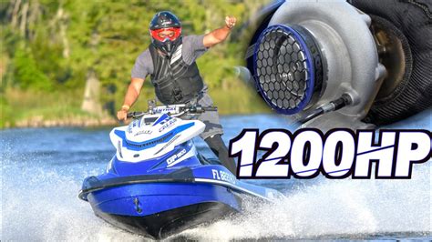 1200HP Turbo Jetski on 60PSI Runs 135MPH - FASTEST Jetski on the PLANET! - YouTube