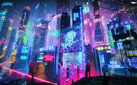 1680x1050 Colorful Neon City 4k Wallpaper,1680x1050 Resolution HD 4k Wallpapers,Images ...