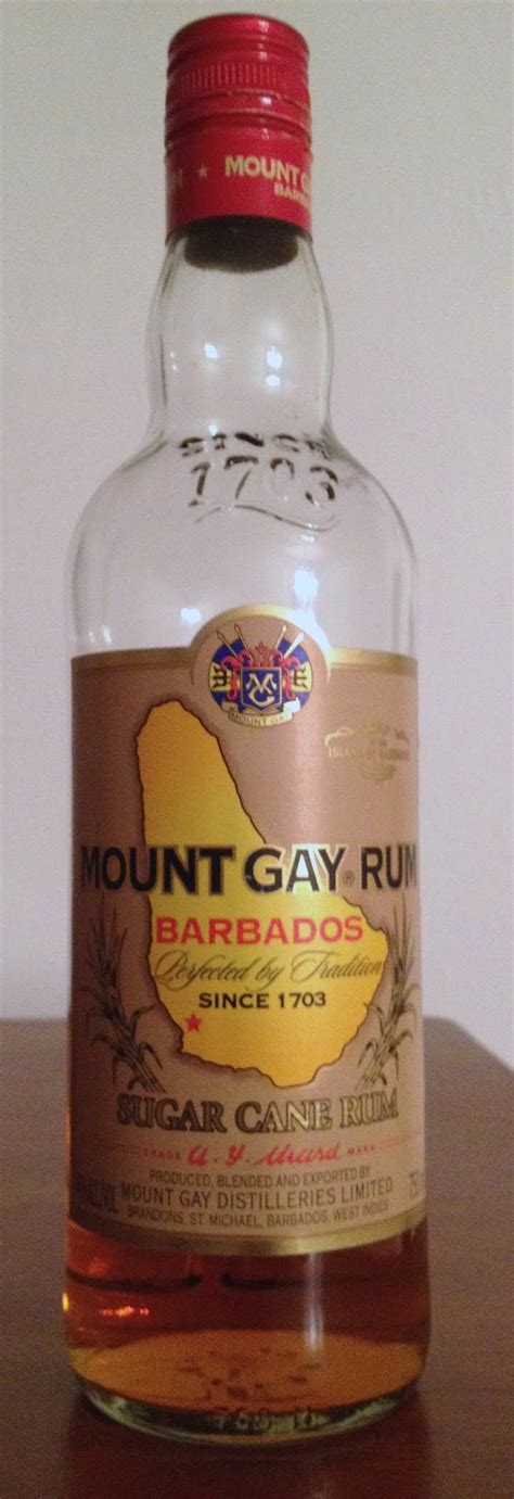 Chemistry of the Cocktail: Rum Review: Mount Gay Sugar Cane Rum