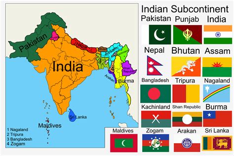 The Indian Subcontinent - USE Timeline : r/imaginarymaps