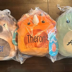 12 Personalized Squishmallows Stuffed Animal Plush Squishmallows Custom Squishmallow ...