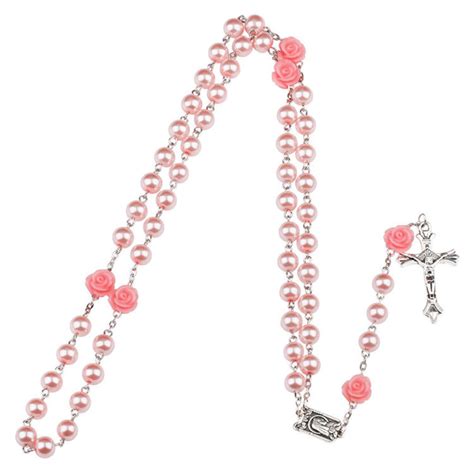 Wholesale 12x NEW Rosary Beads Cartoon JESUS Cross Pendant Necklace Children Kid Boy Girls ...
