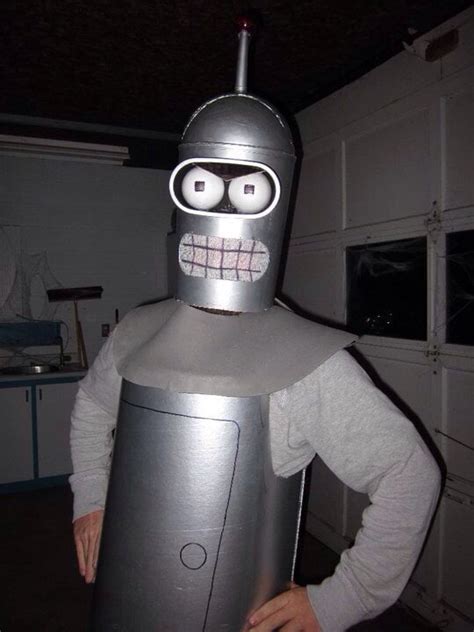 My homemade Bender Halloween costume. : pics