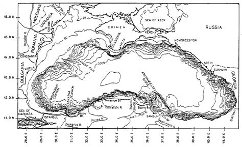 Bathymetry and location map of the Black Sea. | Download Scientific Diagram