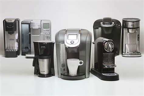 Group of single cup coffee makers lined up | You are free to… | Flickr
