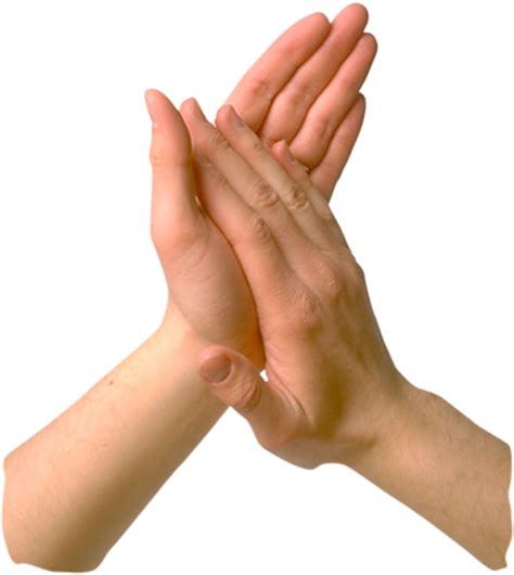 Clapping hands PNG transparent image download, size: 999x1118px