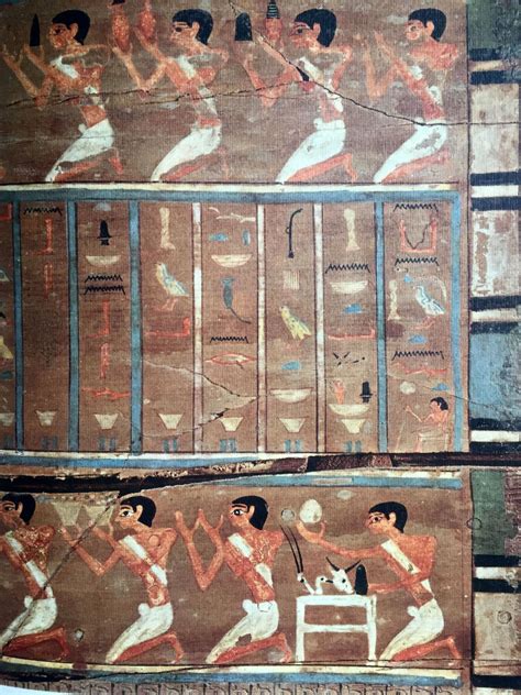 Egyptian paintings of the Middle Kingdom - The tomb of Djehutynekht detail | Egipto, Egipto ...