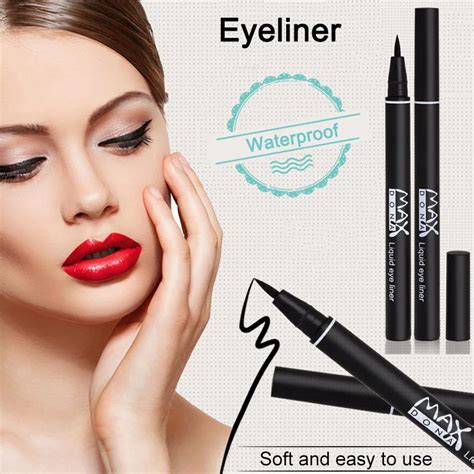 Black Waterproof Eyeliner Liquid Pen Fashion Silky Eye Liner Pen Pencil Makeup Cosmetic ...