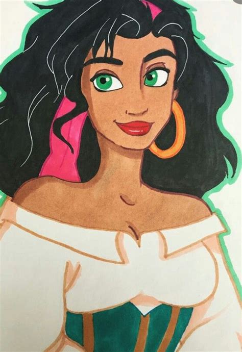 Esmeralda | Disney artwork, Disney sketches, Walt disney princesses