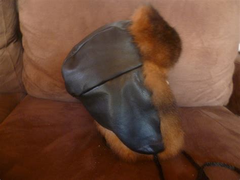 New Zealand Possum Fur Black Leather Trapper Hat Natural - Etsy New Zealand