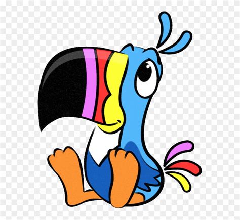 Toucan Sam Sitting - Cartoon Toucan Sam, HD Png Download - 575x692 ...