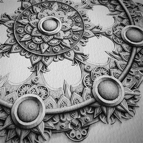 Awesome 3D Mandala Designs by Baz Furnell