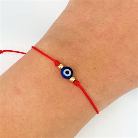 Protection Evil Eye Bracelet, Evil Eye Jewelry, Red String Bracelet, Amulet Bracelet, Ojo Turco ...