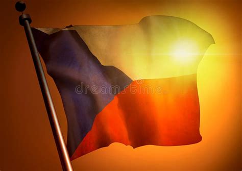 Winner Waving Czech Republic Flag Stock Photo - Image of freedom, proud: 107683906