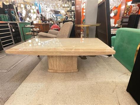 Coffee Table in Travertine, circa 1970 For Sale at 1stDibs