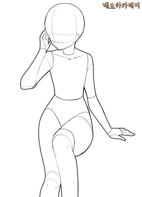Outline Drawing Anime Body - Music-is