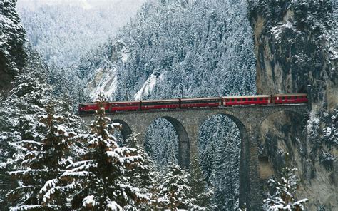 Landwasser Viaduct - Albula railway, Switzerland