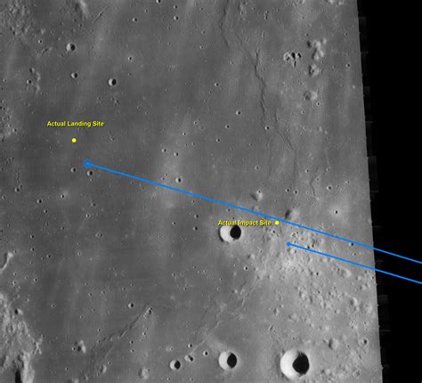 The Apollo 12 Lunar Module Impact Site