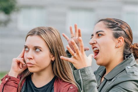 Friends Arguing in the Street Outdoors Stock Image - Image of differences, aggressive: 262379271