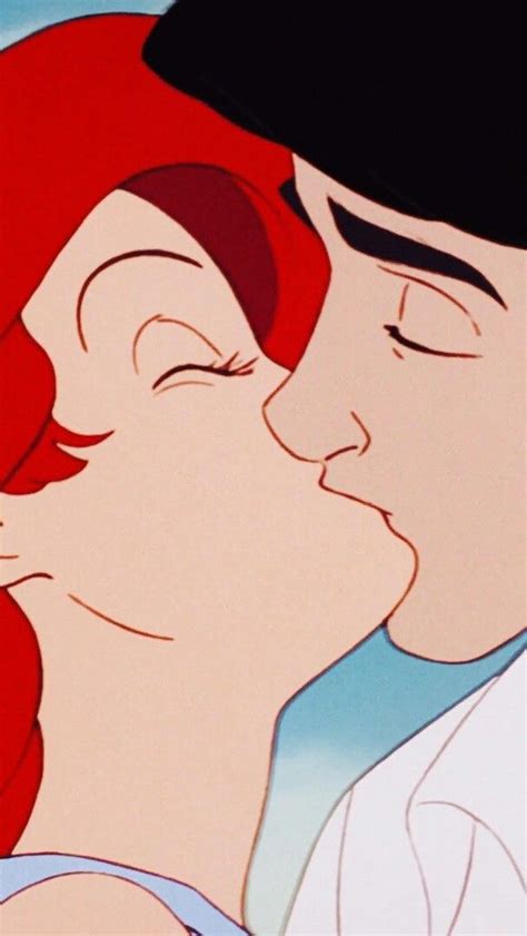 Kiss Ariel and Eric | Pinturas disney, Disney imágenes, Dibujos