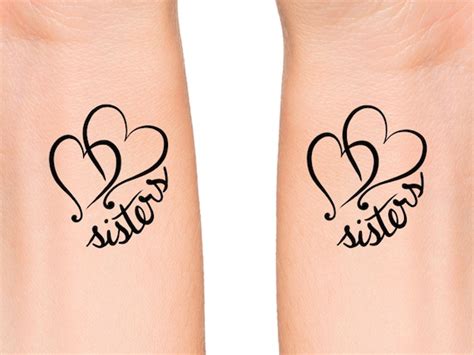 Matching Heart Tattoos For Best Friends