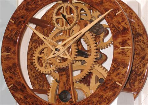 Detail of a wooden clock mechanism | Woodworking plans diy, Wooden ...