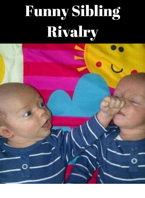 Funny Sibling Rivalry | Sibling rivalry, Fun quotes funny, Rivalry