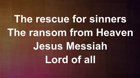 Jesus Messiah - Lyric Video (with vocals) - YouTube