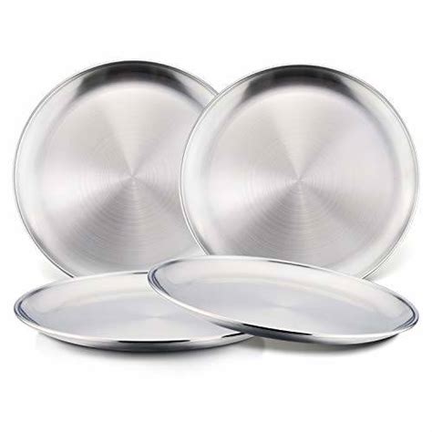 18/8 Stainless Steel Plates, HaWare Kids Toddlers Dishes for Home/Party/Gathering, BPA-Free ...