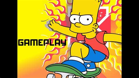 BART SIMPSON SKATEBOARDING - GAMEPLAY - YouTube