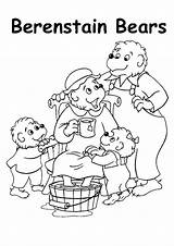 Berenstain Bears In Treehouse Coloring Page  Free Printable sketch template