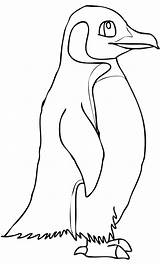 Cute King Penguin Coloring Page  coloring sketch template
