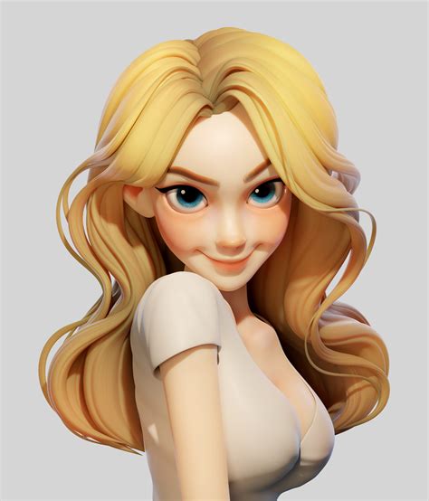 ArtStation - Rapunzel Character Design Girl, 3d Model Character, Cat Character, Character Design ...