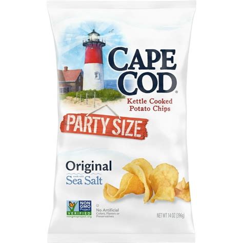 Cape Cod Potato Chips, Original Kettle Cooked Chips, 14 oz - Walmart ...