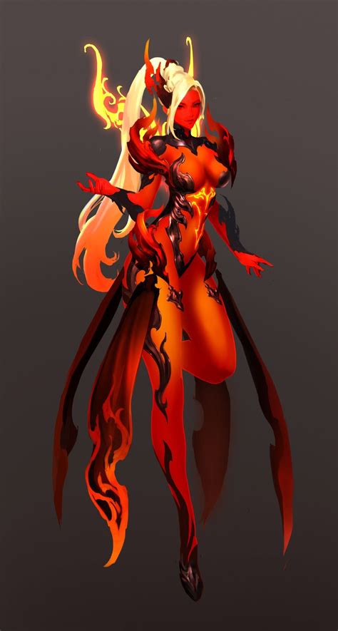 Aion Fire form female Female Character Design, Character Design Inspiration, Character Concept ...