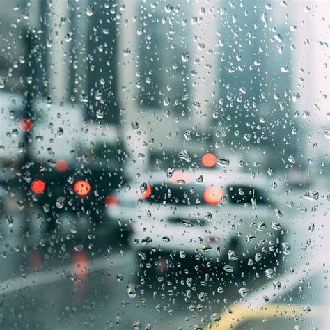 Rain Window Bokeh Art Car Sad iPad Air Wallpapers Free Download