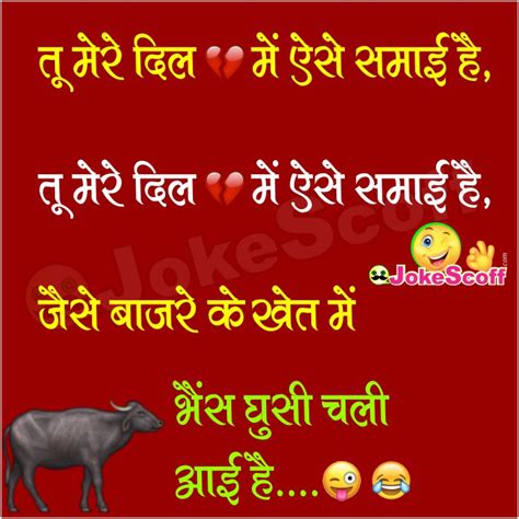 तू मेरे दिल में ऐसे समाई है – Funny Shayari in Hindi – JokeScoff