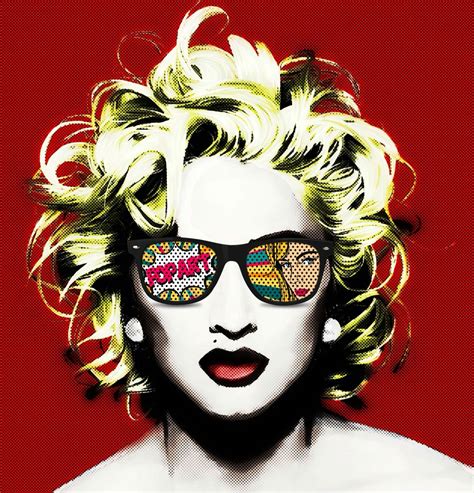 Madonna pop art design // 80's pop music // like a virgin | Madonna art ...