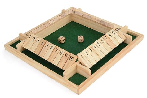 Shut The Box Dice & Board Game - 4 Player - Wow Camping