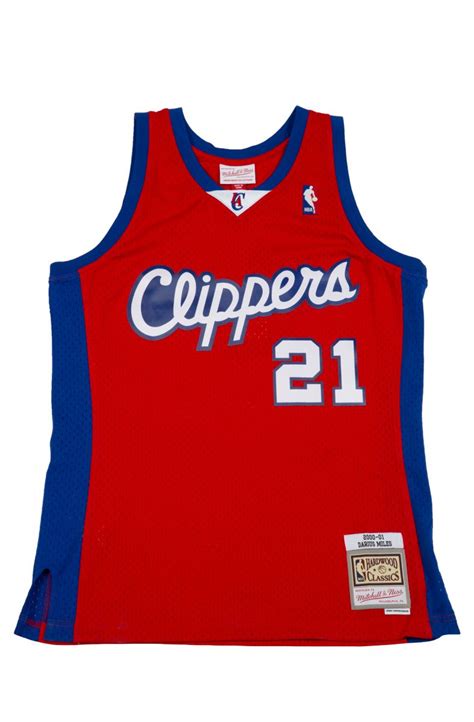 MITCHELL & NESS Los Angeles Clippers Darius Miles 2000-01 Swingman Jersey SMJYSB19003 ...