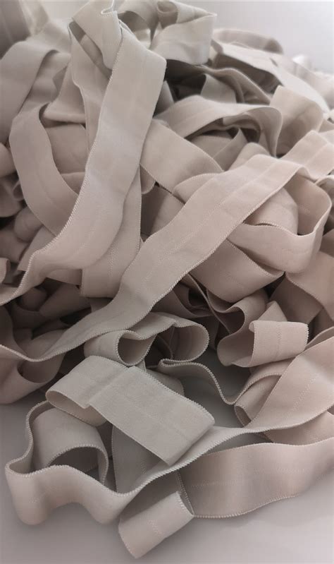 Fold Over Elastic – 20mm – Pale Grey | FabricStore